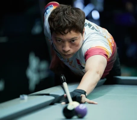 Quốc Hoàng Trong Trận đấu Ở Vòng Một Giải Pool 9 Bi Thế Giới Tại Thành Phố Jeddah, Arab Saudi Ngày 22:7:2025. Ảnh- Matchroom