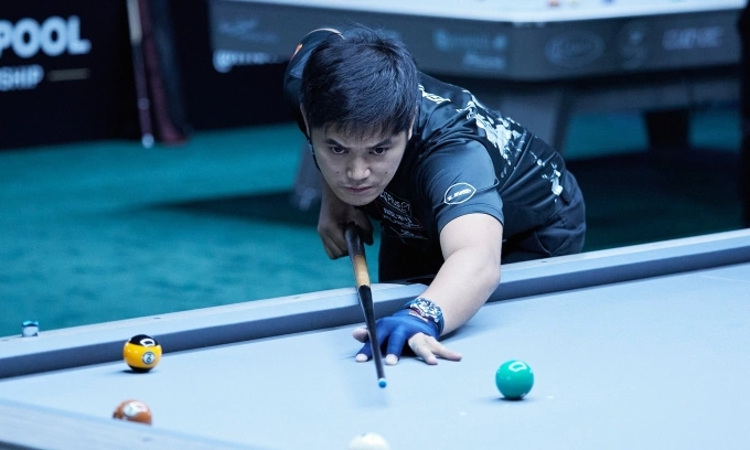 Cơ Thủ Philippines, Jeffrey Ignacio Trong Trận Thắng Aloysius Yapp Tại Vòng 1:16, Giải Pool 9 Bi Thế Giới Tại Thành Phố Jeddah, Arab Saudi Ngày 24:7:2025.
