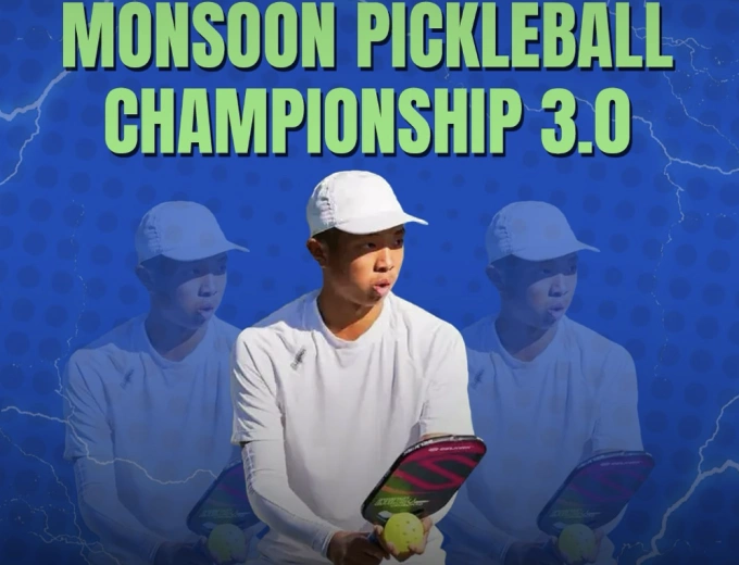 Quang Dương Trong Poster Quảng Cáo Giải đấu Moonsoon Pickleball Championship 3.0 Tại Navi Mumbai, Ấn Độ.