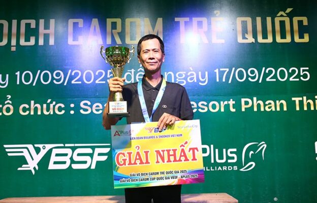 Vua Bi-a Dù Nguyễn Cao Nhân Minh Quân Vô địch Cúp Quốc Gia 2025