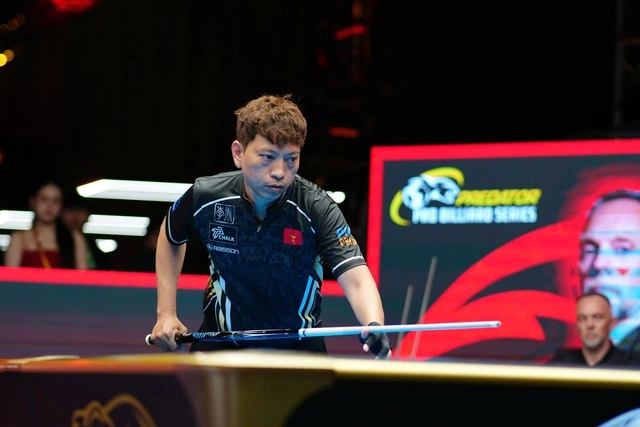 Hai tay cơ Việt Nam đi tiếp ở giải billiards vô địch thế giới 10 bi nam 1 Hoàng Sao Vẫn Thể Hiện được Phong độ Cao
