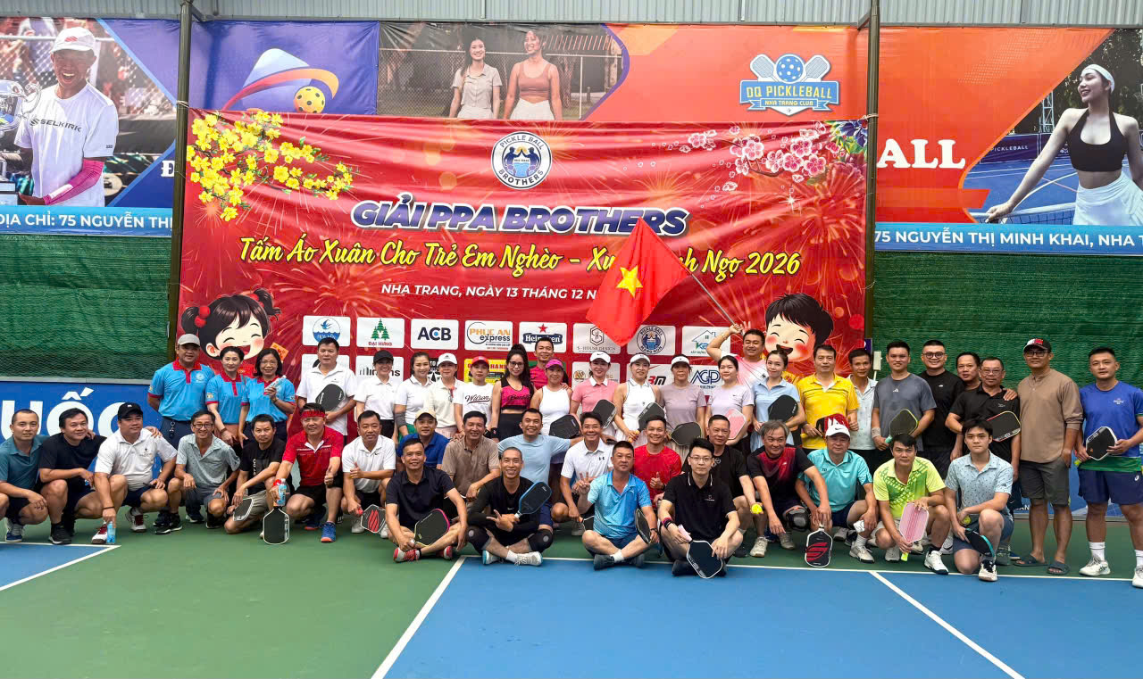 Các Thành Viên Tham Gia Giải Pickleball Ppa Brothers Tấm Áo Xuân Cho Em – Xuân Bính Ngọ 2026 Diễn Ra Tại Nha Trang Hôm 13.12