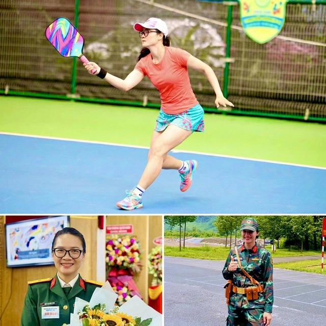 Thiếu Tá Chuyên Nghiệp Minh Khoa Mạnh Mẽ Trong Quân Phục Và Rực Rỡ Trên Sân đấu Pickleball