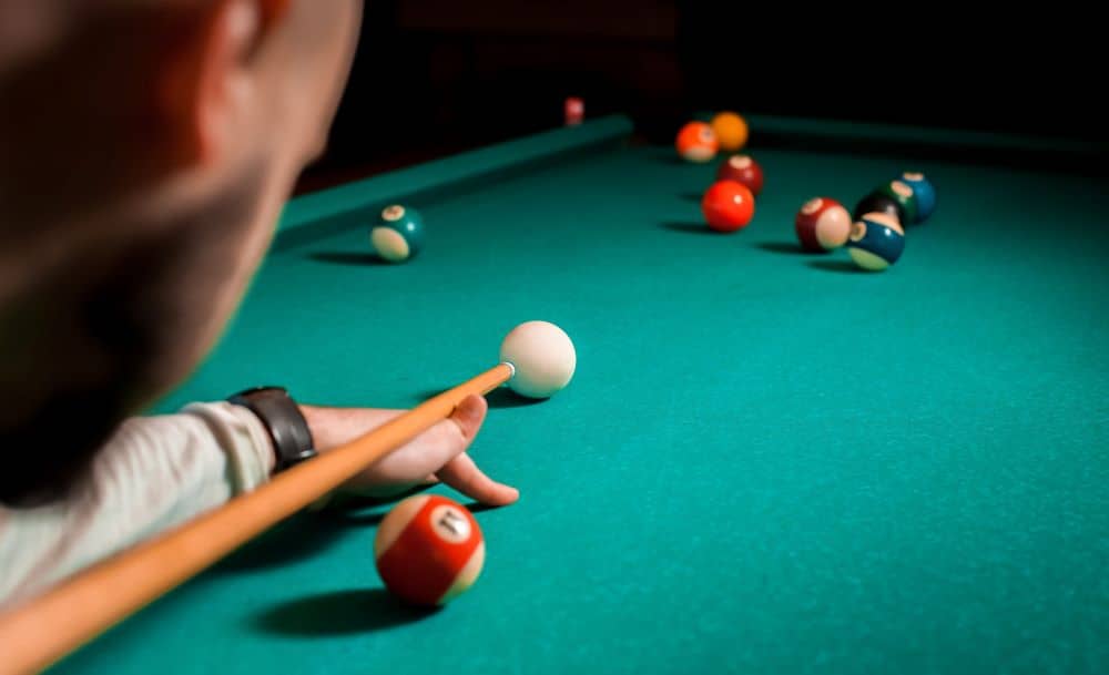 Aiming, Holding The Cue, And Striking Require Good Body And Head Alignment.