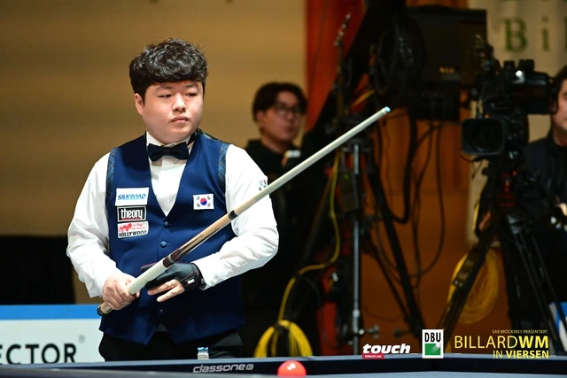 'Thần đồng' Hàn Quốc thống trị carom 3 băng thế giới, vô địch mùa giải 2025 2 Cho Myung-woo Giành 2 Chức Vô địch