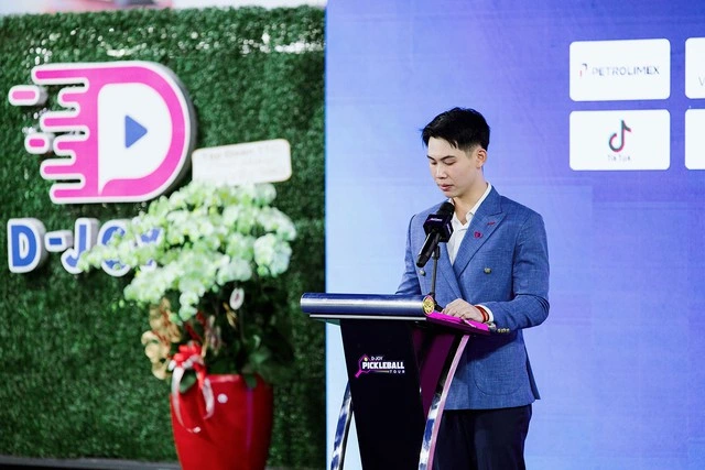 Pickleball D-Joy Tour 2026: Khẳng định vị thế quốc tế của thể thao Việt Nam 2 Chủ Tịch D-joy Anh Đặng Quang Anh Phát Biểu Khai Mạc Và Tri Ân Các đối Tác