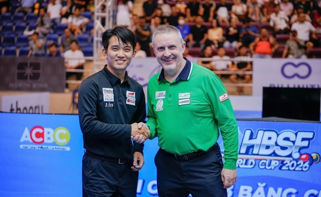 Chiêm Hồng Thái (trái) Là Vua Ngược Dòng Ở Chặng World Cup Billiards Tp.hcm 2026, Nhưng Không Thể Tái Hiện được điều đó Ở Chung Kết
